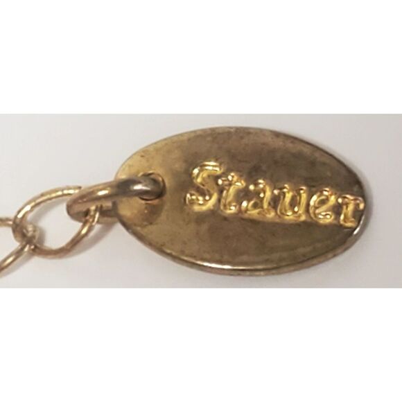 VTG STAUER Signed Genuine Amethyst Necklace Graduated Beads Detailed GoldSpacers - Picture 12 of 12